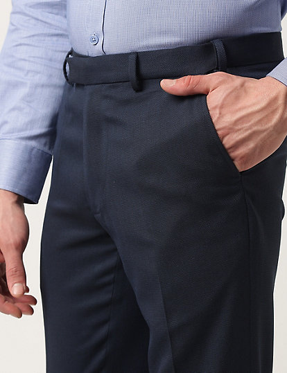 Textured Slim Fit Trouser