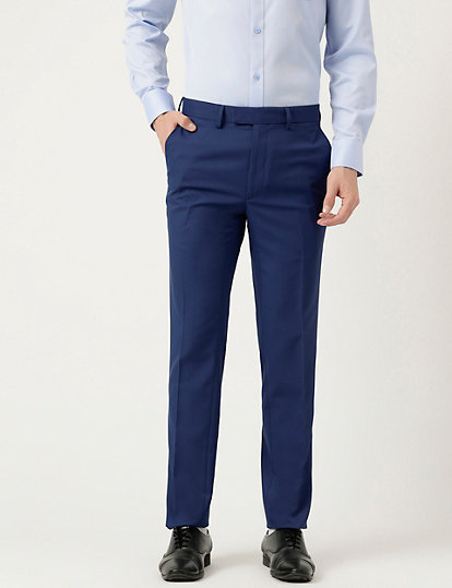 Slim Fit Solid Trousers