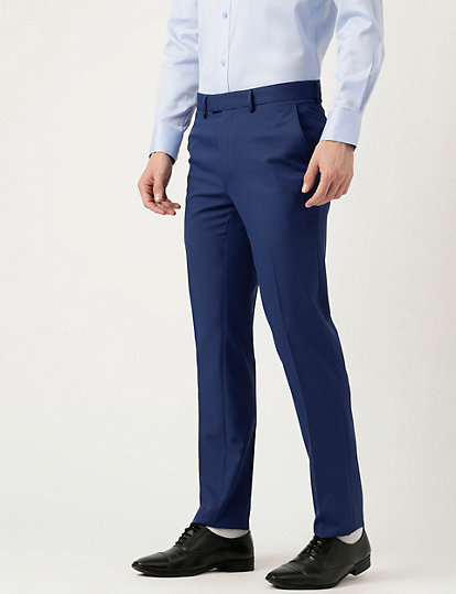 Slim Fit Solid Trousers