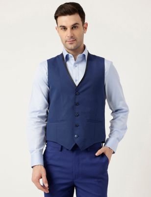 Solid Buttoned Waistcoat
