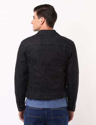 Blue jeans with outlet black denim jacket