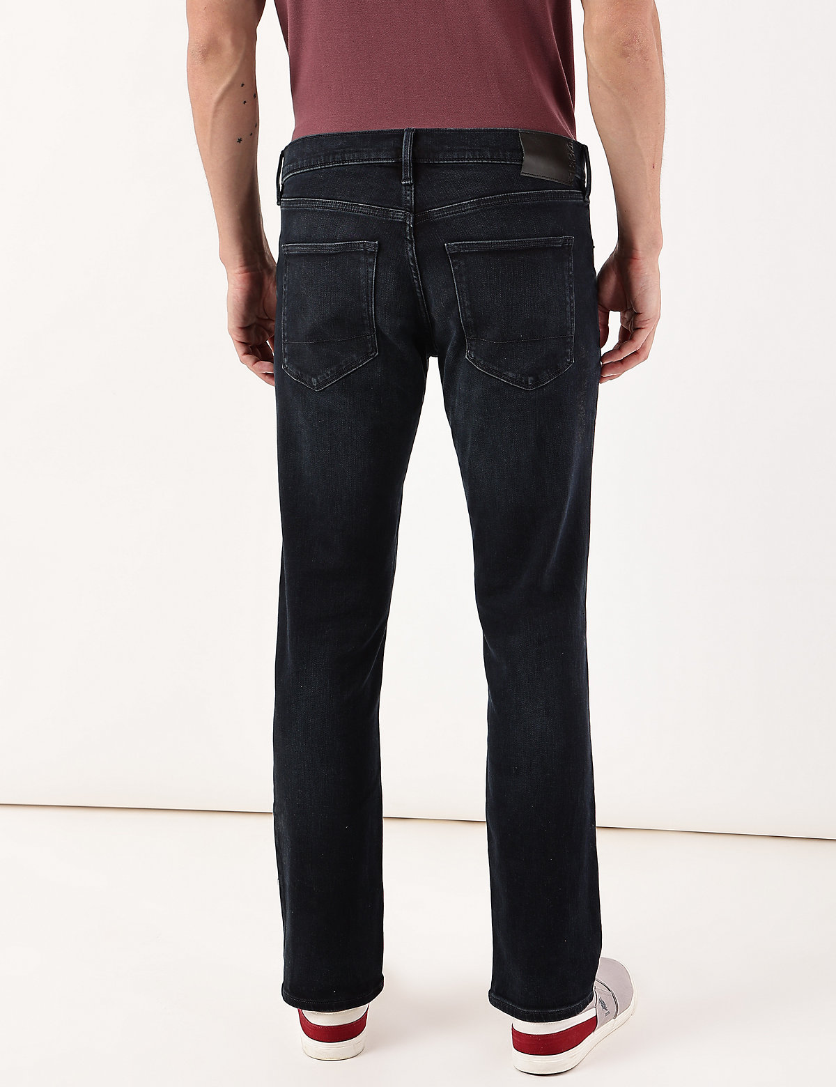 Cotton Mix Plain Slim Fit Jeans