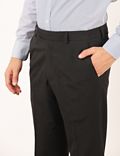 Poly Mix Plain Slim Fit Trouser