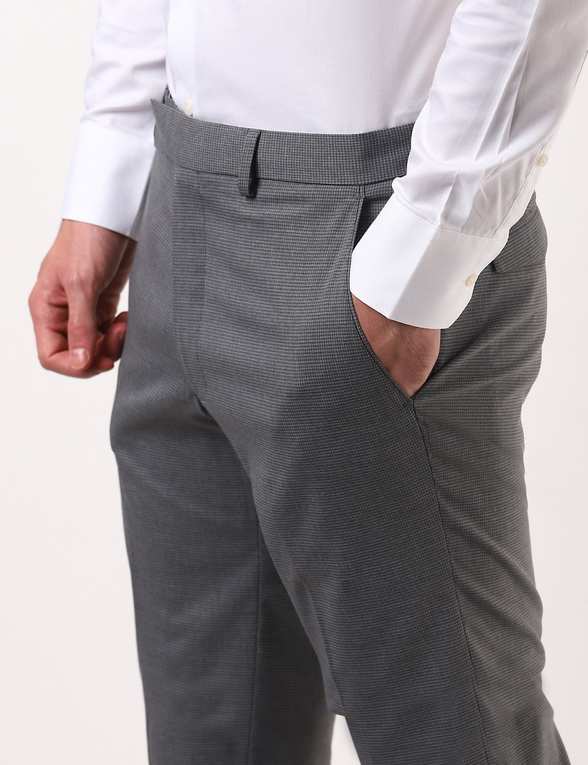 Micro Checks Slim Fit Trouser
