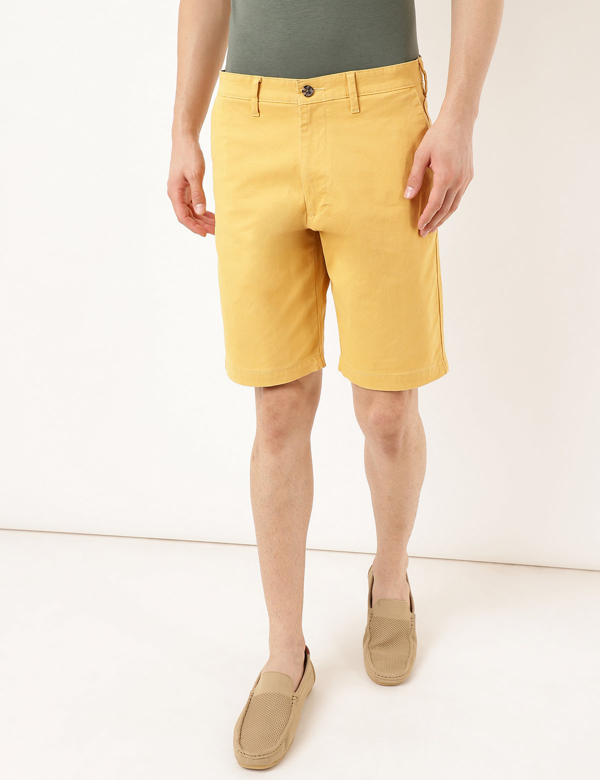 (Cotton Blend) Regular Fit Shorts
