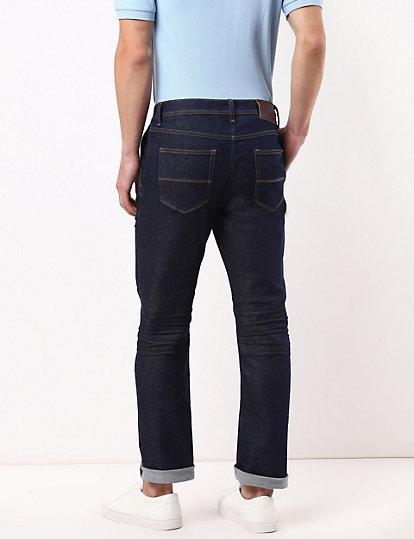 Straight Fit Cross Pkt Jeans