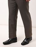 Poly Viscose Self Design Regular Fit Trouser
