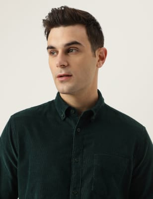 Pure Cotton Button Down Collar Shirt