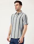 Relaxed Fit Solid Half Sleeves Shirt