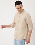Cotton Mix Plain Classic Collar Shirt