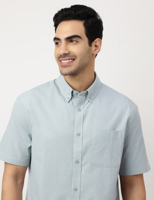 Plain button 2024 up shirt