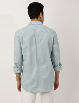 Pure Cotton Button-down Collar Shirt