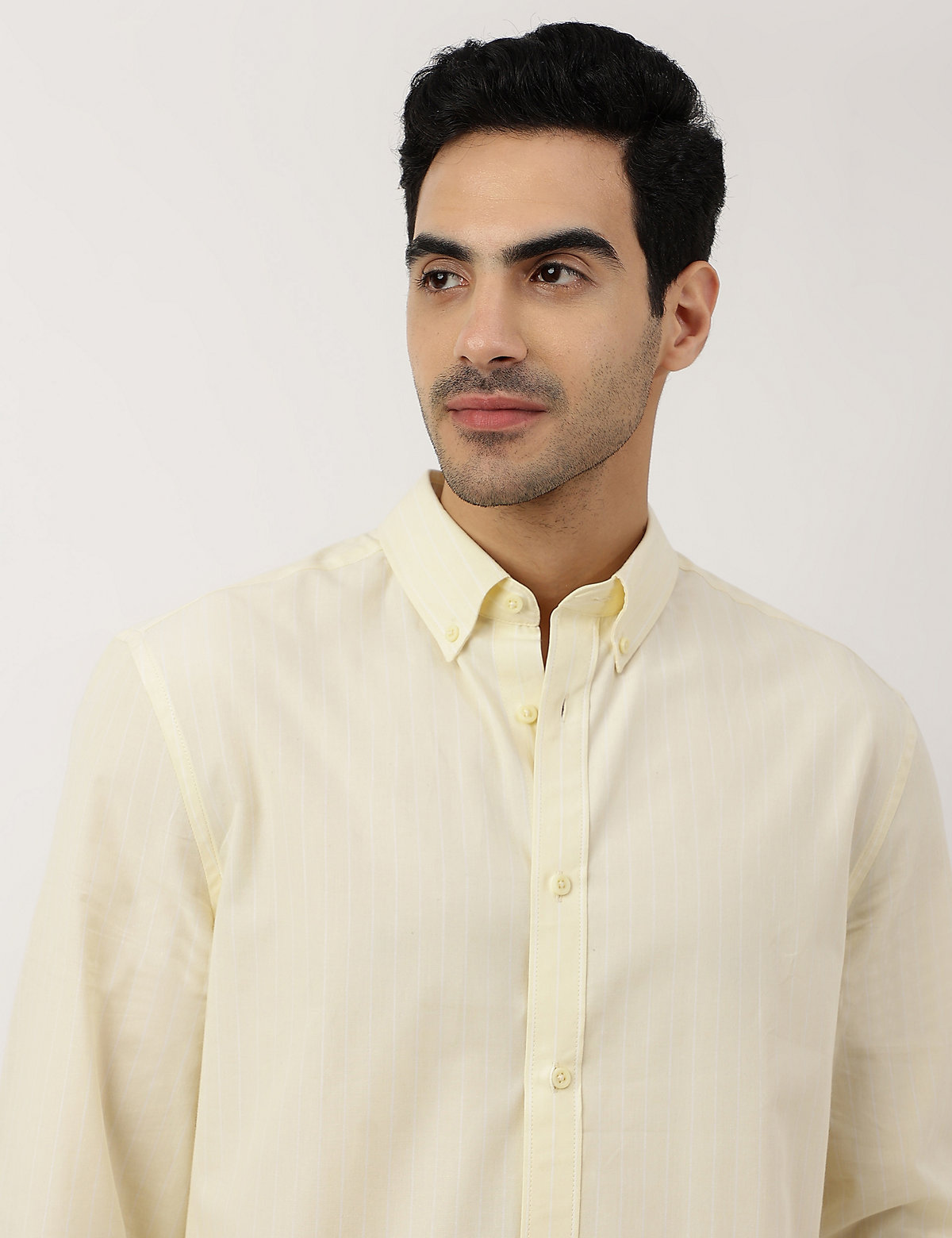Pure Cotton Button-down Collar Shirt