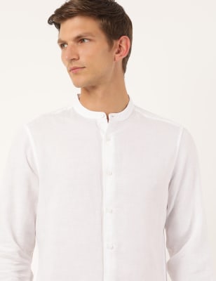 mandarin-collar shirt