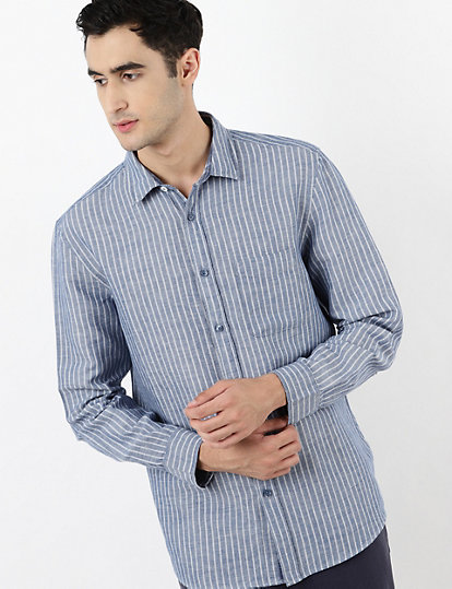 Vertical Broad Stripes Shirt