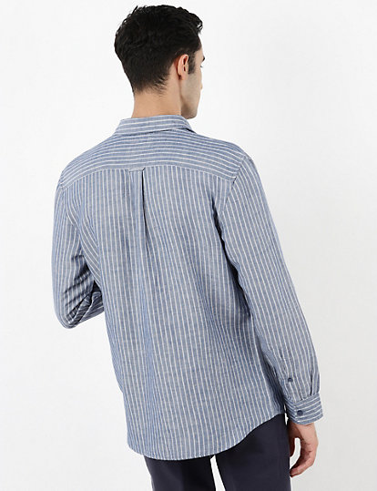 Vertical Broad Stripes Shirt