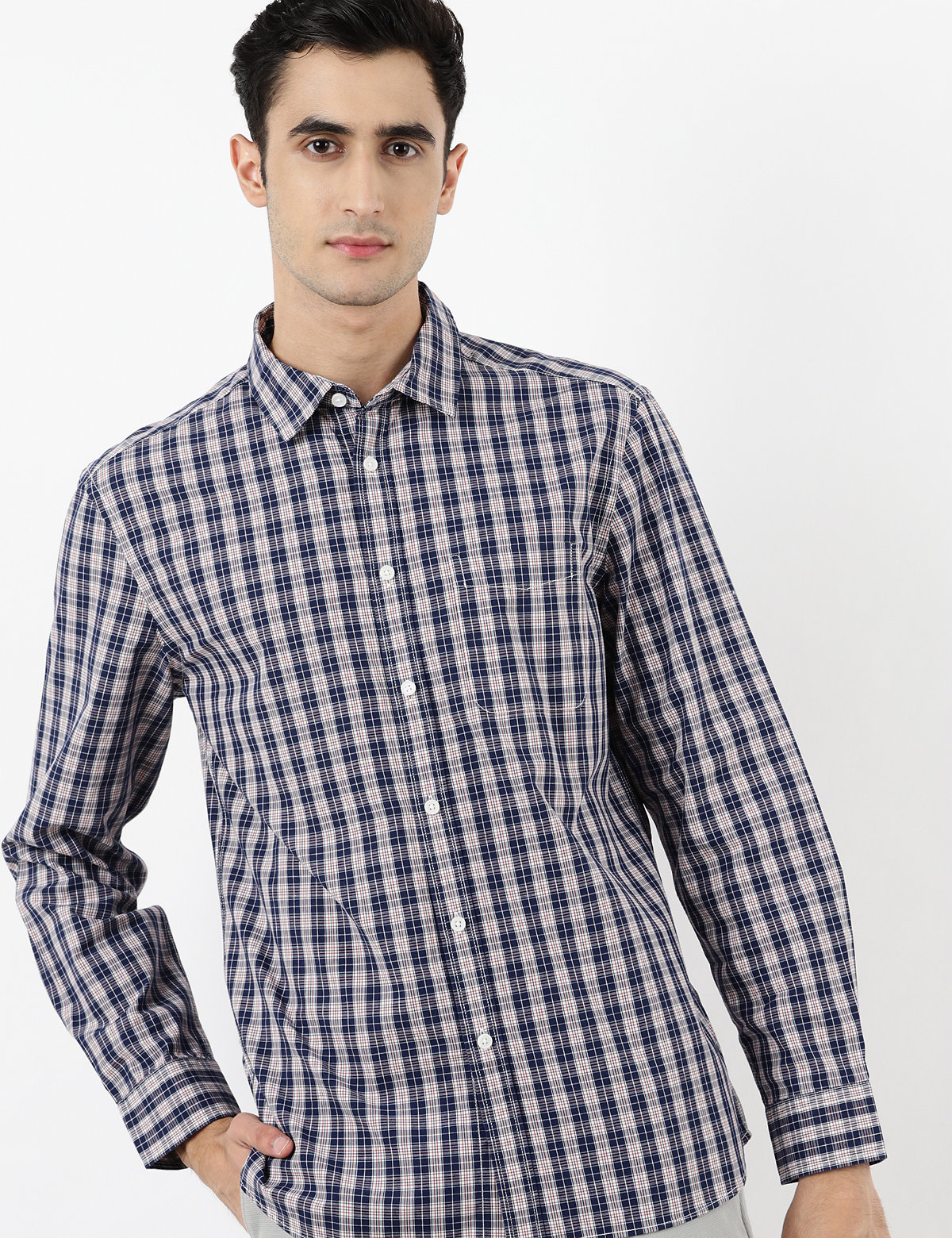 Pure Cotton Checkered Shirt