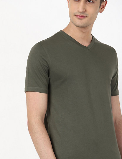 V-Neck Solid Tee