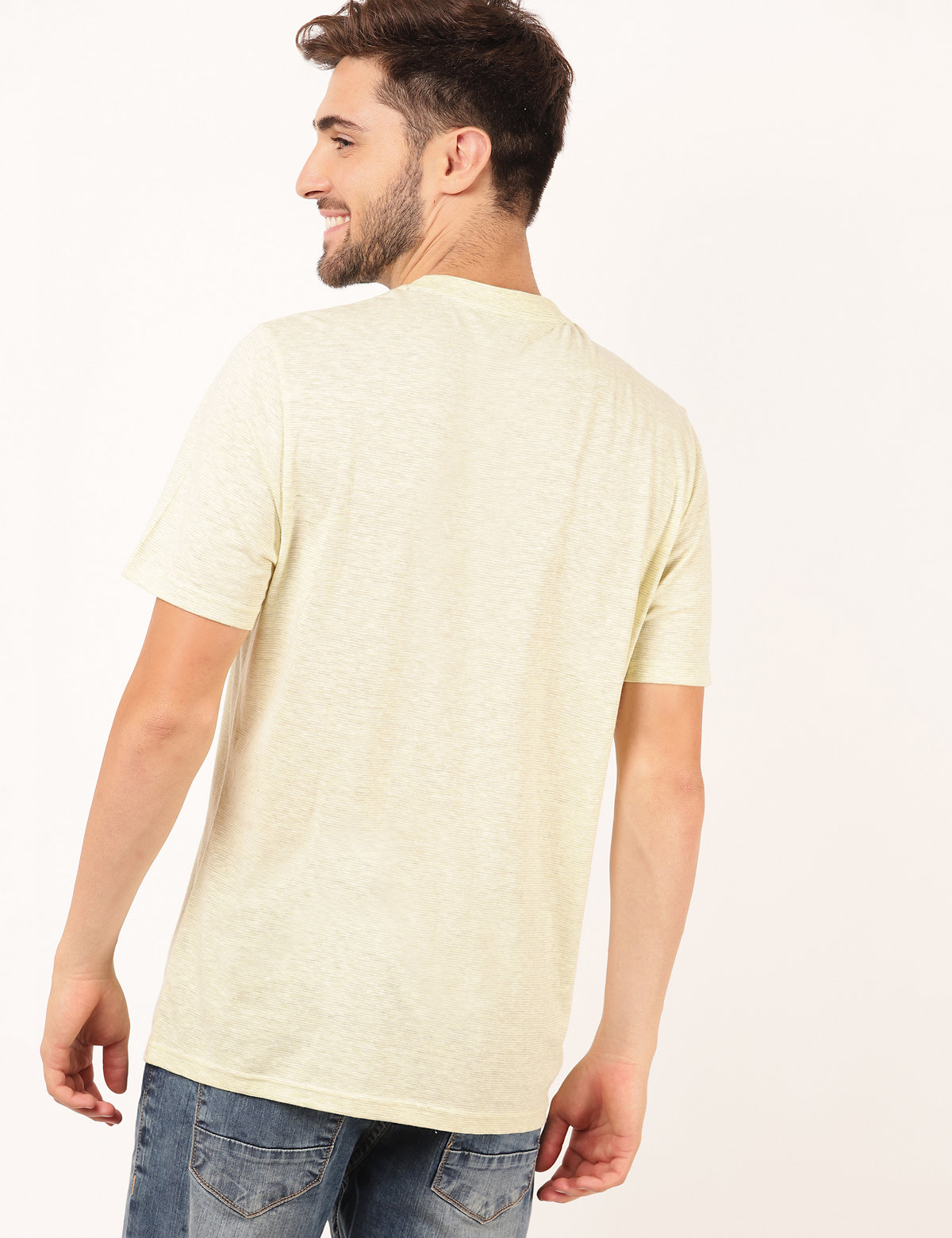 Pure Cotton Printed Round Neck T-Shirt