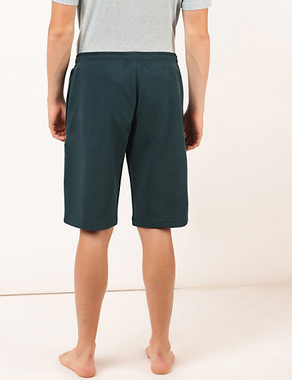 Pure Cotton Self Design Regular Fit Shorts