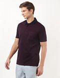 Pure Cotton Printed Polo Collar T-Shirt