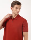 Pure Cotton Plain Polo Collar Polo Tshirt