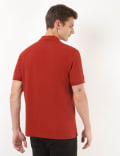 Pure Cotton Plain Polo Collar Polo Tshirt