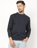 Self Design Round Neck Sweatshirt