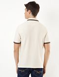 Pure Cotton Logo Polo Collar T-shirt