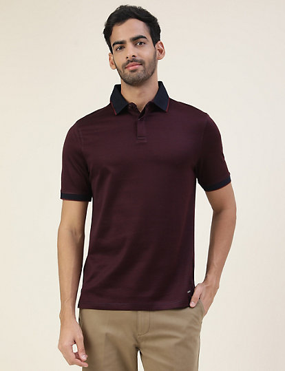 Premium Jacquard Polo With Tipping