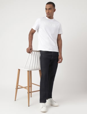 Pure Cotton Embroidered Pullover T-Shirt