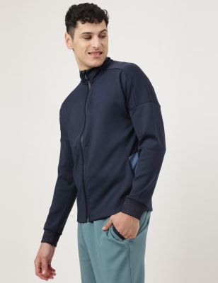 Scuba Plain High Neck Jacket