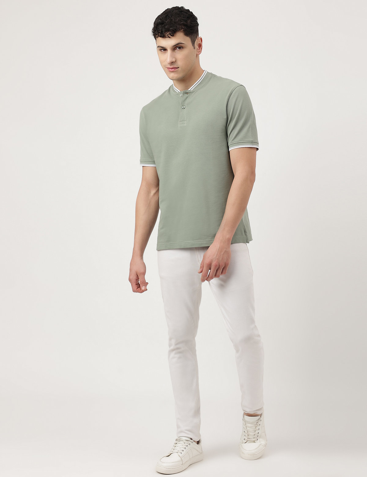 Cotton Plain Polo T-Shirt
