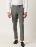 Poly Mix Plain Slim Fit Trouser