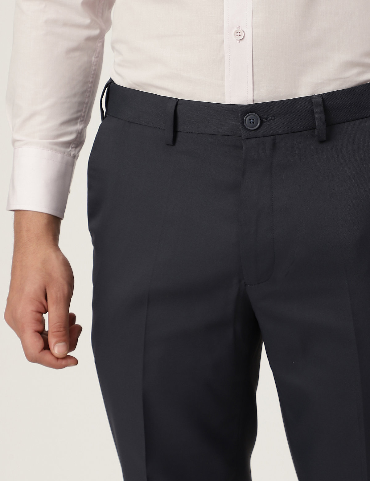 Regular Fit Crease Resistant Trousers