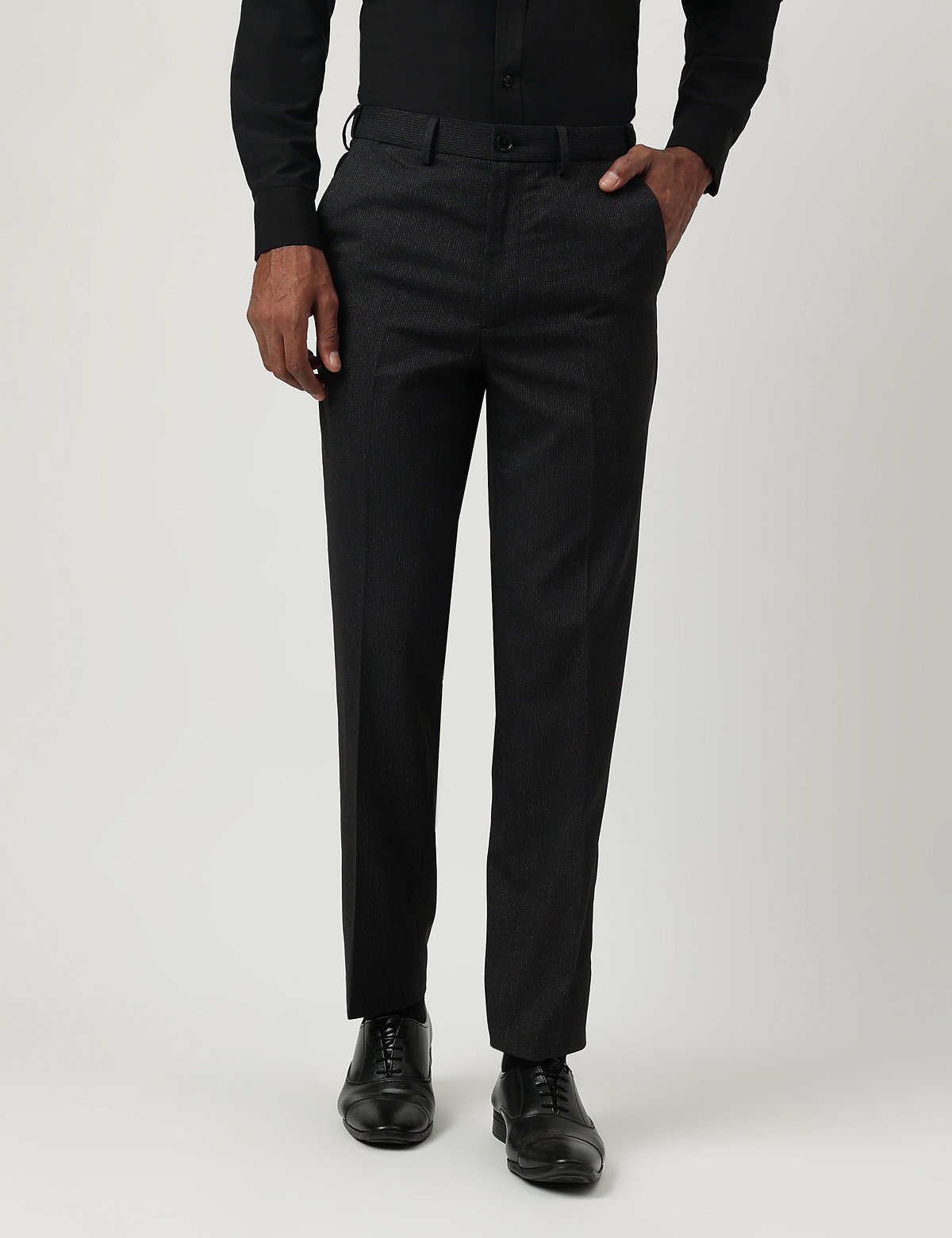 Regular Fit Striped Trousers