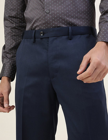 Premium Solid Sateen Regular Fit Trouser
