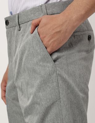 Crease Resistant With Active Waist Regular Fit Trouser