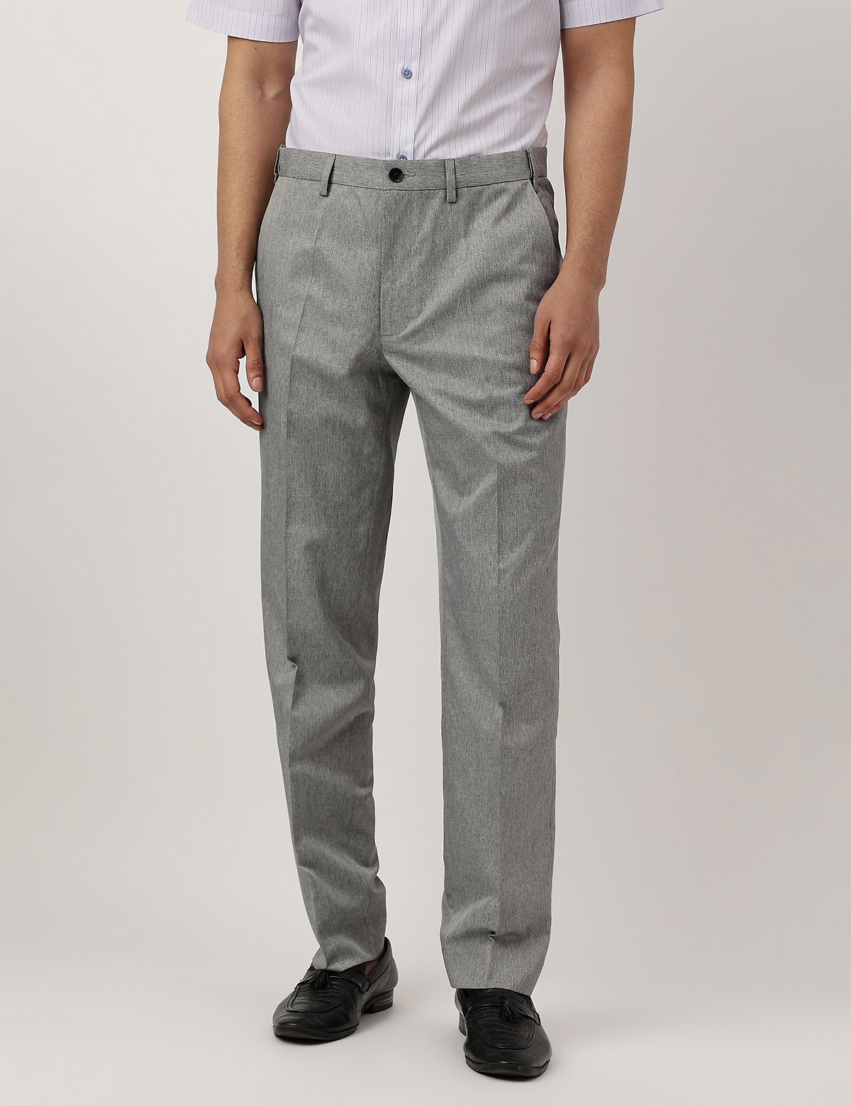 Pure Poly Self Design Regular Fit Trousers