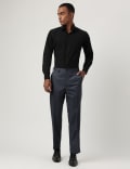 Regular Fit Plain Trousers