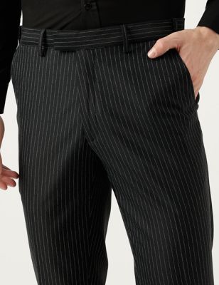 Slim Fit Striped Trousers