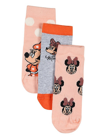 3pk Minnie Mouse Socks