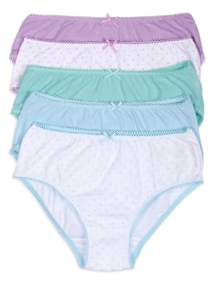 5 Pack Pure Cotton Skinny Fit Panties