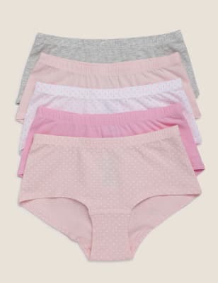 Pack of 5 Cotton Mix  Seamless Knickers