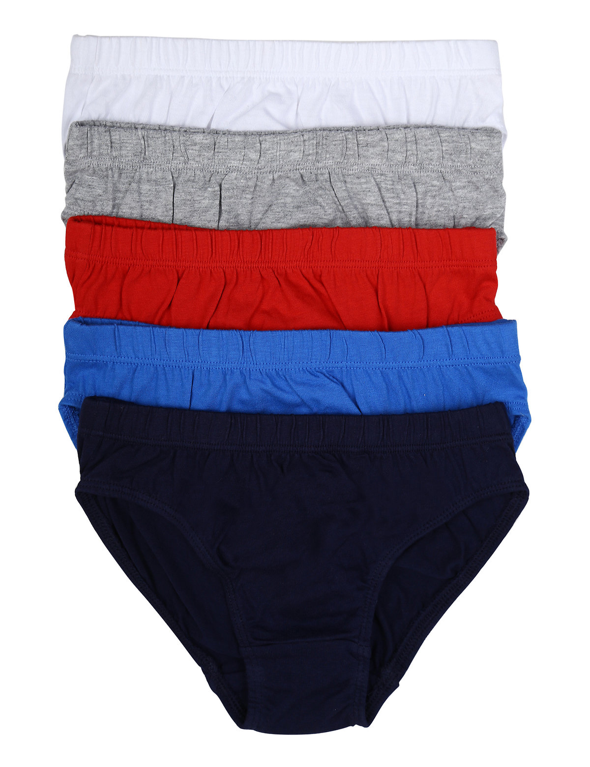 4 Pack Pure Cotton Solid Brief