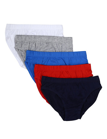 4 Pack Pure Cotton Solid Brief