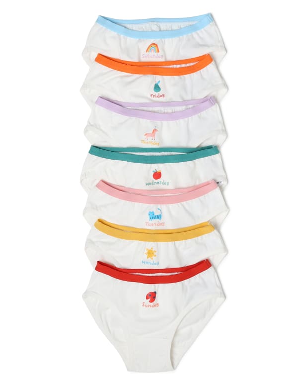 7 Pack Days of the Week Knickers (2-16 Yrs)