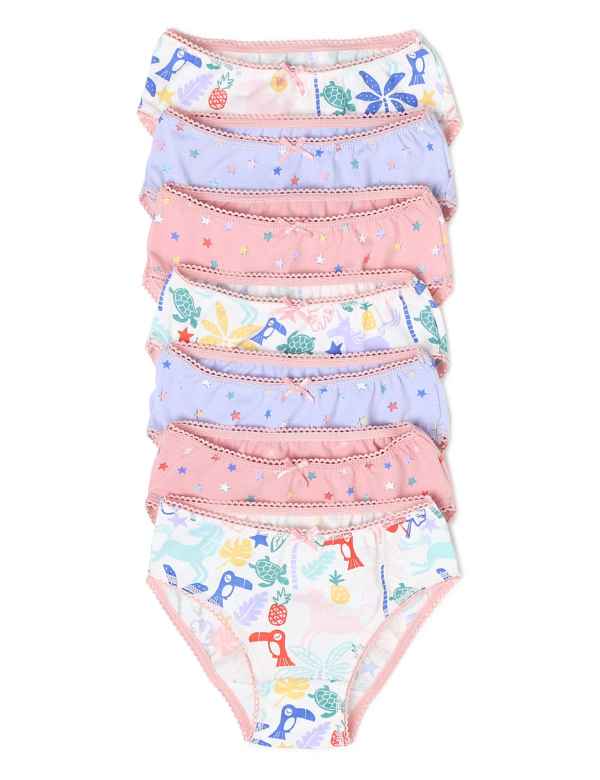 Underwear Girls Cotton Panties 5 Pack Choice Cat Dog or Tiger & size 6  new