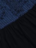 Pure Poly Sequined Round Neck Dress