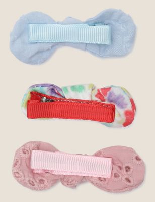 Pack of 3 Multi color Head Bows